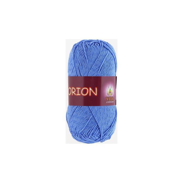 Пряжа Vita-cotton "Orion" 4574 Голубой 77% мерсиризированный хлопок 23% вискоза 170м 50гр