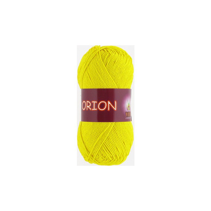 Пряжа Vita-cotton "Orion" 4575 Желтый 77% мерсиризированный хлопок 23% вискоза 170м 50гр