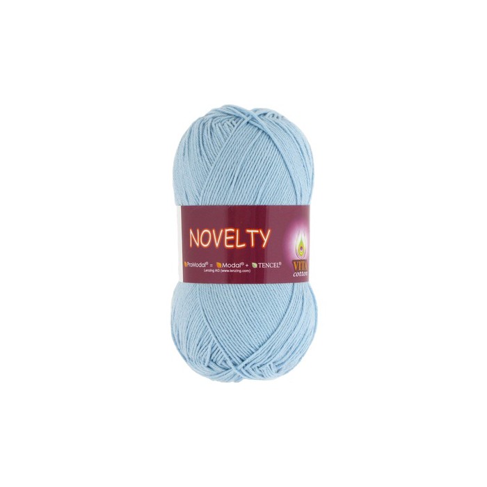 Пряжа Vita-cotton "Novelty" 1217 Светло-голубой 50% ProModal, хлопок 50%  200 м 50 гр