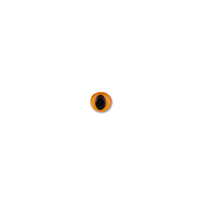 "HobbyBe" Глаза с кошачьим зрачком с шайбами d10,5мм цв.оранжевый