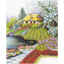 "PANNA" Набор для вышивания "Уютный дворик" 27 x 35 см