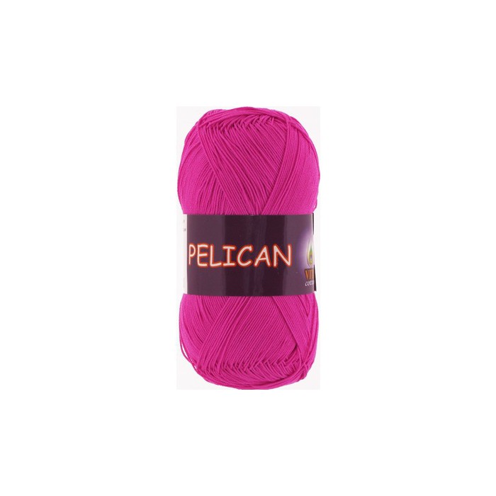 Пряжа Vita-cotton "Pelican" 3980 Фуксия 100% хлопок двойной мерсеризации 330м 50гр