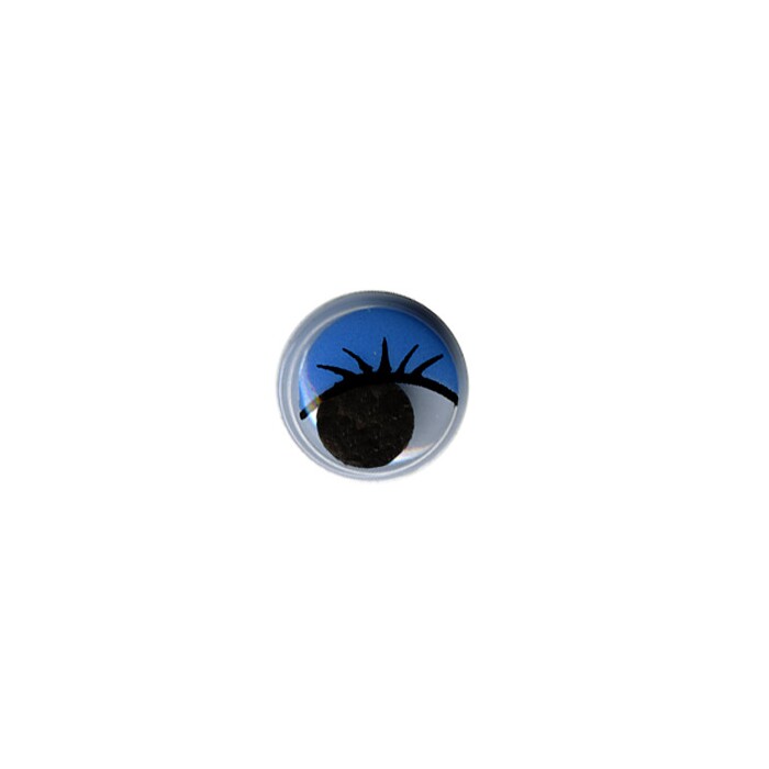 Глаза круглые с бегающими зрачками d 8 мм цв. синий