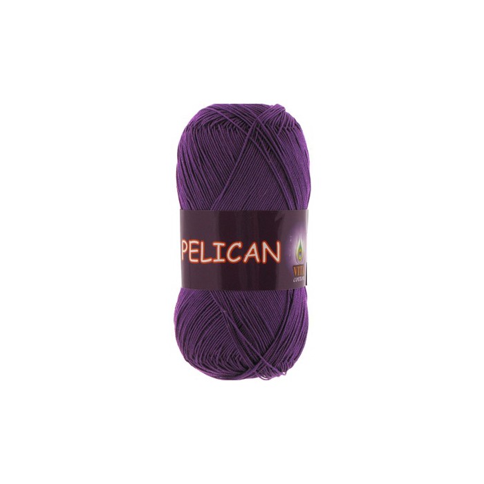 Пряжа Vita-cotton "Pelican" 3984 Фиолетовый 100% хлопок двойной мерсеризации 330м 50гр