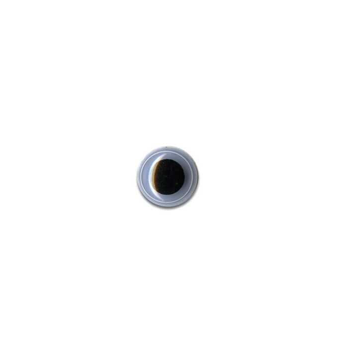 Глаза круглые с бегающими зрачками d 6 мм цв. черно-белые