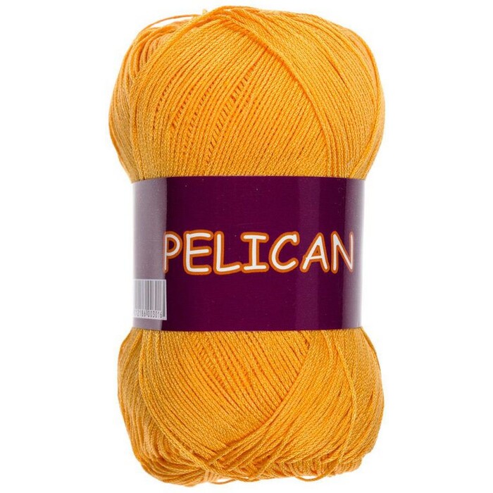 Пряжа Vita-cotton "Pelican" 4007 Желток 100% хлопок двойной мерсеризации 330м 50гр
